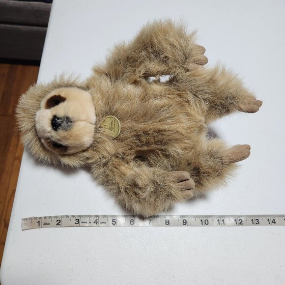 Miyoni by Aurora Three Toed Tree Sloth 12 in Plush Realistic Stuffed Animal Toy - Picture 5 of 5